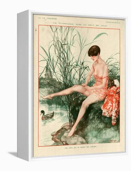 1920s France La Vie Parisienne Magazine Plate-null-Framed Premier Image Canvas