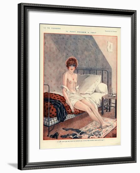 1920s France La Vie Parisienne Magazine Plate-null-Framed Giclee Print