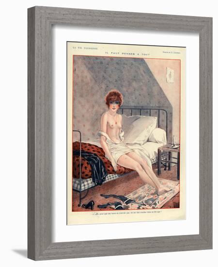 1920s France La Vie Parisienne Magazine Plate-null-Framed Giclee Print