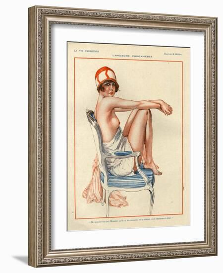 1920s France La Vie Parisienne Magazine Plate-null-Framed Giclee Print