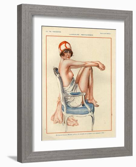 1920s France La Vie Parisienne Magazine Plate-null-Framed Giclee Print