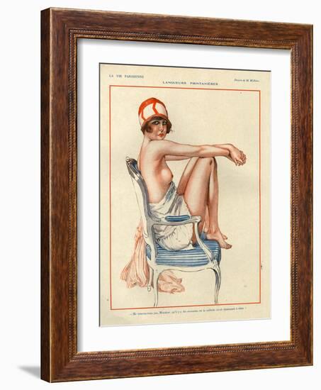 1920s France La Vie Parisienne Magazine Plate-null-Framed Giclee Print