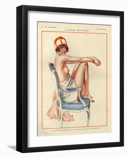 1920s France La Vie Parisienne Magazine Plate-null-Framed Giclee Print