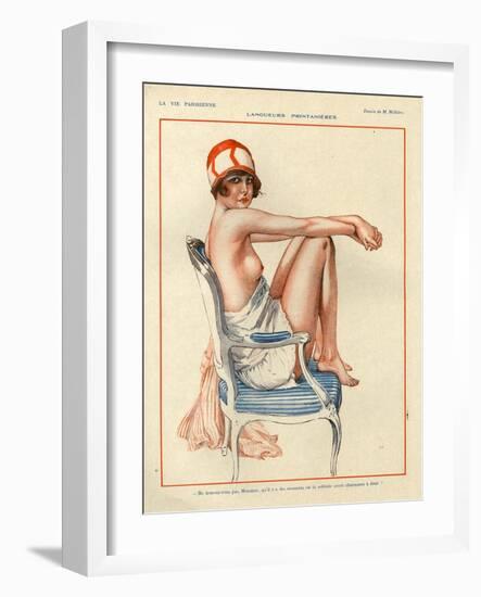 1920s France La Vie Parisienne Magazine Plate-null-Framed Giclee Print