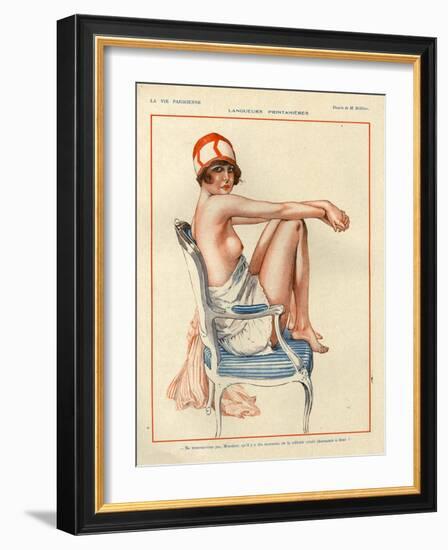 1920s France La Vie Parisienne Magazine Plate-null-Framed Giclee Print