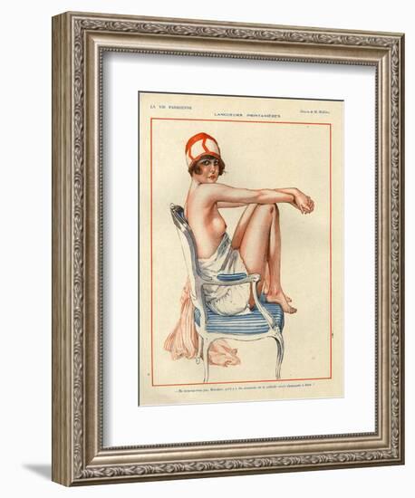 1920s France La Vie Parisienne Magazine Plate-null-Framed Giclee Print