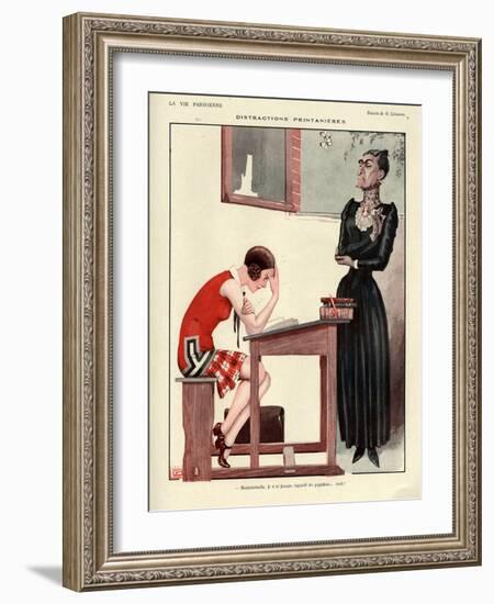 1920s France La Vie Parisienne Magazine Plate-null-Framed Giclee Print