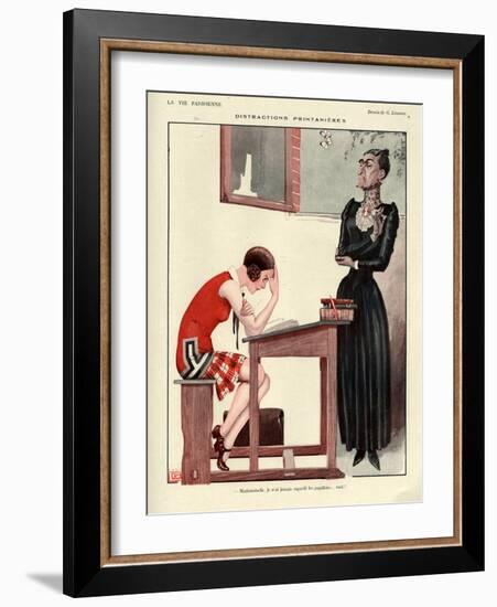 1920s France La Vie Parisienne Magazine Plate-null-Framed Giclee Print