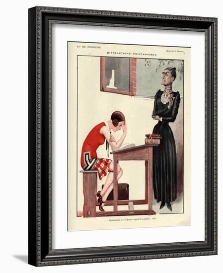 1920s France La Vie Parisienne Magazine Plate-null-Framed Giclee Print