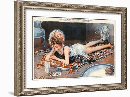 1920s France La Vie Parisienne Magazine Plate-null-Framed Giclee Print