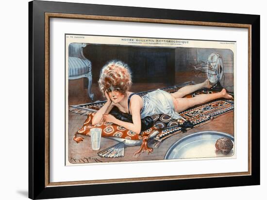 1920s France La Vie Parisienne Magazine Plate-null-Framed Giclee Print