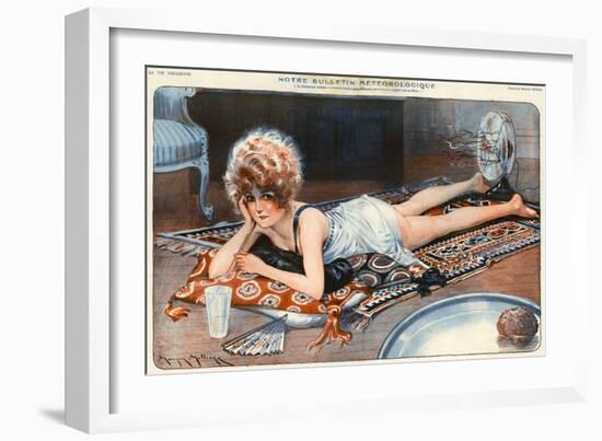 1920s France La Vie Parisienne Magazine Plate-null-Framed Giclee Print