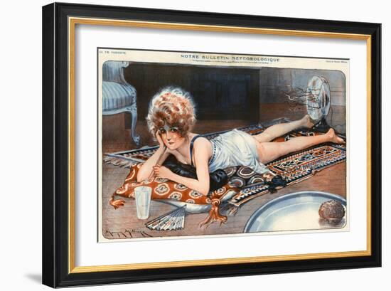 1920s France La Vie Parisienne Magazine Plate-null-Framed Giclee Print