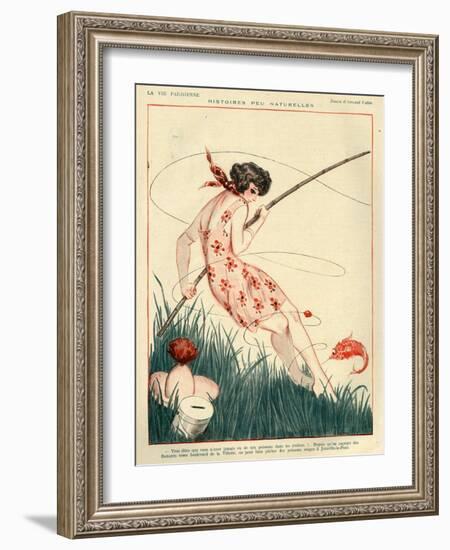 1920s France La Vie Parisienne Magazine Plate-null-Framed Giclee Print