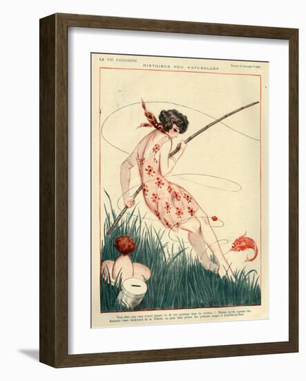 1920s France La Vie Parisienne Magazine Plate-null-Framed Giclee Print