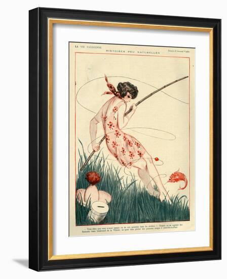 1920s France La Vie Parisienne Magazine Plate-null-Framed Giclee Print