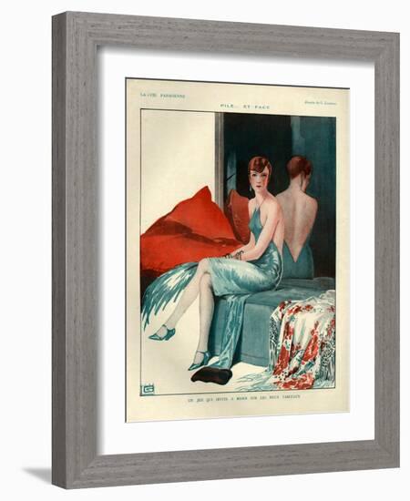 1920s France La Vie Parisienne Magazine Plate-null-Framed Giclee Print