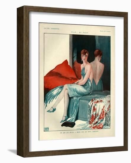 1920s France La Vie Parisienne Magazine Plate-null-Framed Giclee Print