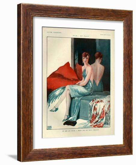 1920s France La Vie Parisienne Magazine Plate-null-Framed Giclee Print