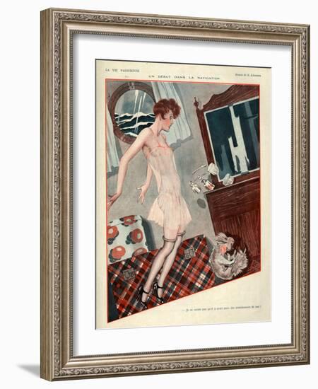 1920s France La Vie Parisienne Magazine Plate-null-Framed Giclee Print