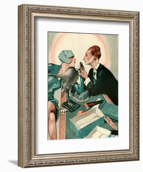 1920s France La Vie Parisienne Magazine Plate-null-Framed Giclee Print