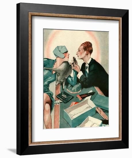 1920s France La Vie Parisienne Magazine Plate-null-Framed Giclee Print