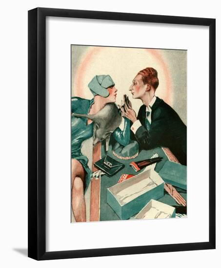 1920s France La Vie Parisienne Magazine Plate-null-Framed Giclee Print