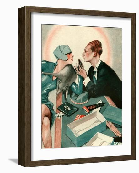 1920s France La Vie Parisienne Magazine Plate-null-Framed Giclee Print