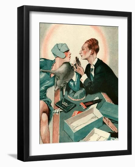 1920s France La Vie Parisienne Magazine Plate-null-Framed Giclee Print