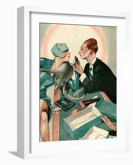 1920s France La Vie Parisienne Magazine Plate-null-Framed Giclee Print