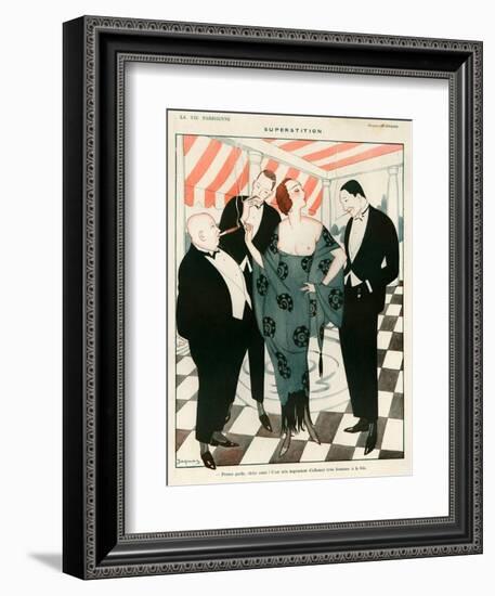 1920s France La Vie Parisienne Magazine Plate-null-Framed Giclee Print