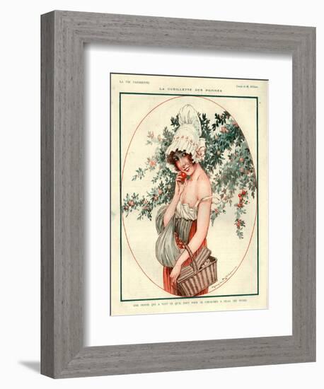 1920s France La Vie Parisienne Magazine Plate-null-Framed Giclee Print