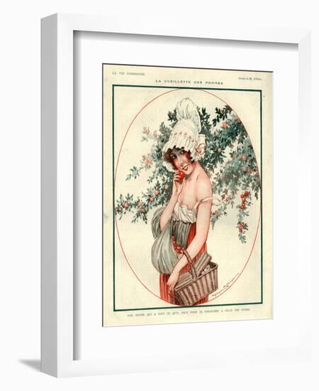 1920s France La Vie Parisienne Magazine Plate-null-Framed Giclee Print