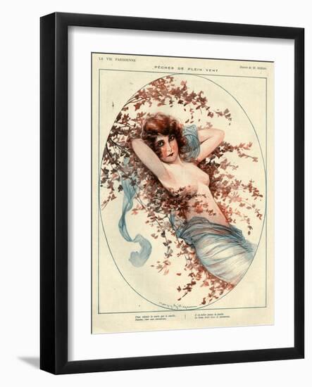 1920s France La Vie Parisienne Magazine Plate-null-Framed Giclee Print