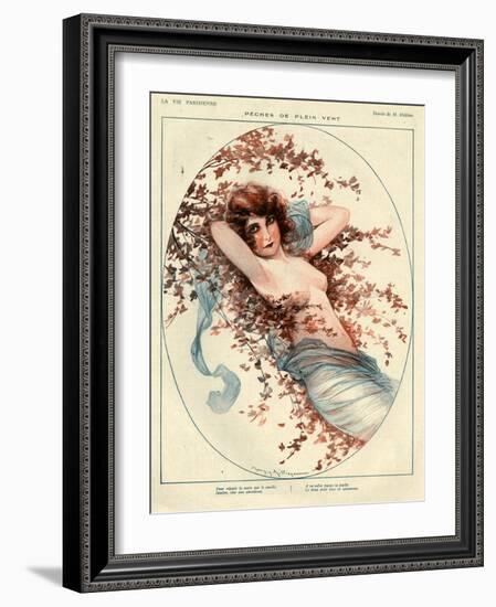 1920s France La Vie Parisienne Magazine Plate-null-Framed Giclee Print