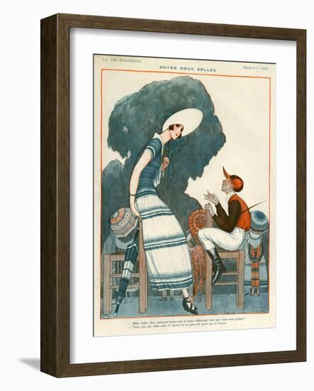 1920s France La Vie Parisienne Magazine Plate-null-Framed Giclee Print