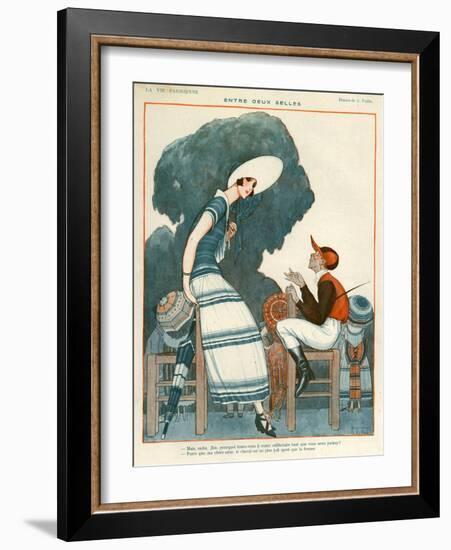 1920s France La Vie Parisienne Magazine Plate-null-Framed Giclee Print