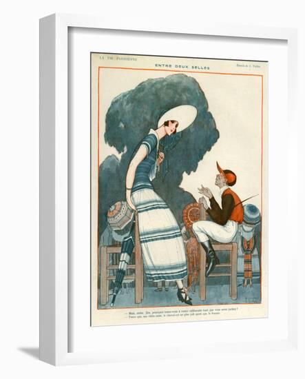 1920s France La Vie Parisienne Magazine Plate-null-Framed Giclee Print