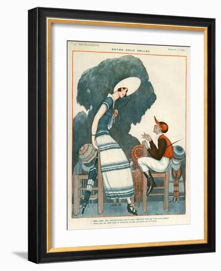 1920s France La Vie Parisienne Magazine Plate-null-Framed Giclee Print