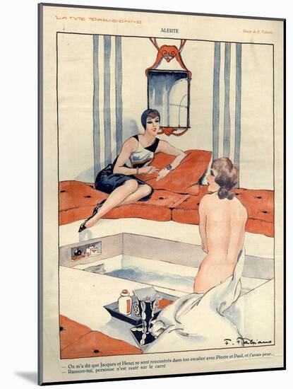 1920s France La Vie Parisienne Magazine Plate-null-Mounted Giclee Print