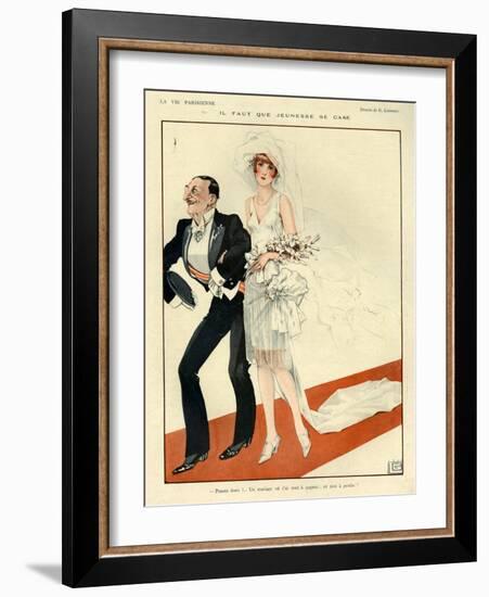 1920s France La Vie Parisienne Magazine Plate-null-Framed Giclee Print