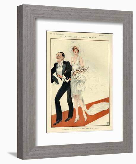 1920s France La Vie Parisienne Magazine Plate-null-Framed Giclee Print