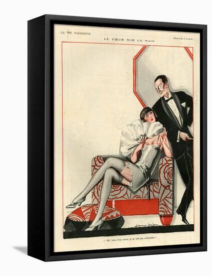 1920s France La Vie Parisienne Magazine Plate-null-Framed Premier Image Canvas