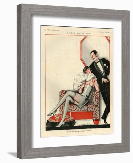 1920s France La Vie Parisienne Magazine Plate-null-Framed Giclee Print