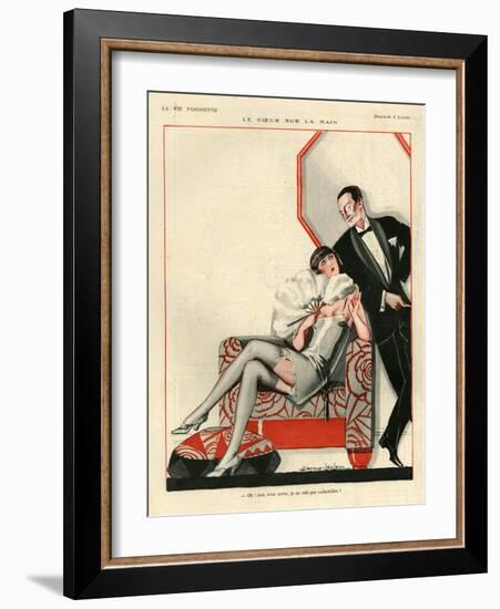 1920s France La Vie Parisienne Magazine Plate-null-Framed Giclee Print