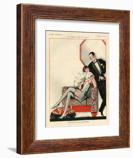 1920s France La Vie Parisienne Magazine Plate-null-Framed Giclee Print