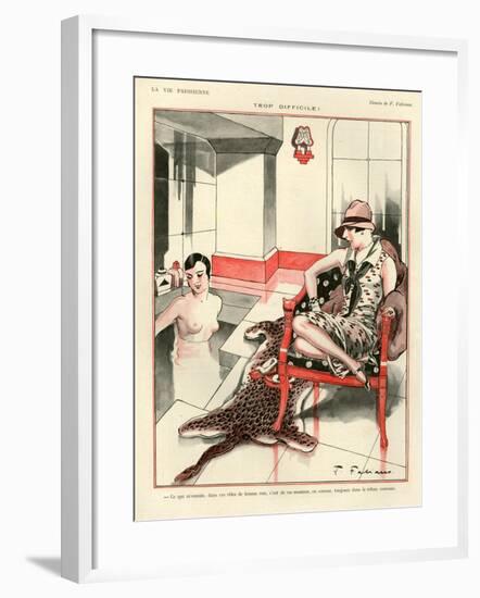 1920s France La Vie Parisienne Magazine Plate-null-Framed Giclee Print