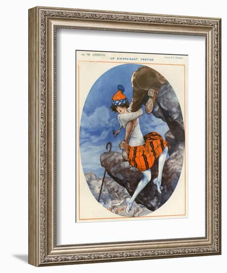 1920s France La Vie Parisienne Magazine Plate-null-Framed Giclee Print