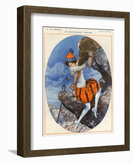 1920s France La Vie Parisienne Magazine Plate-null-Framed Giclee Print