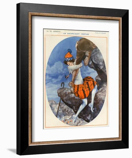 1920s France La Vie Parisienne Magazine Plate-null-Framed Giclee Print